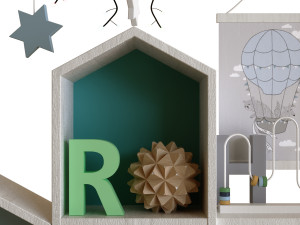 children decor set 002 3D Model