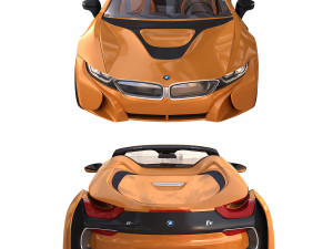 i8 roadster orange 3D Model