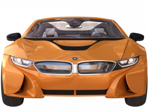 i8 roadster orange 3D Model