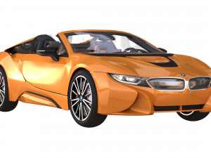 i8 roadster orange 3D Model