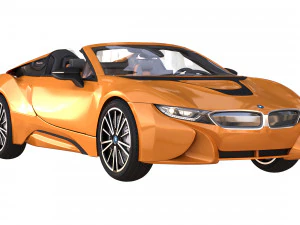 i8 roadster orange 3D Model