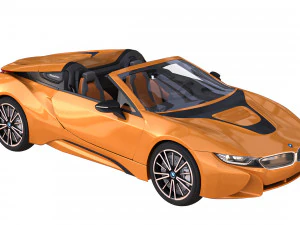 i8 roadster orange 3D Model