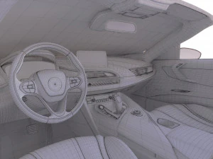 i8 roadster orange 3D Model