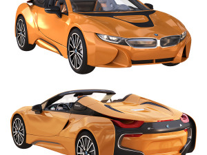 i8 roadster orange 3D Model