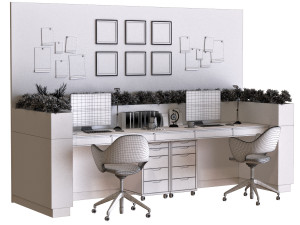 workplace 013 3D 模型