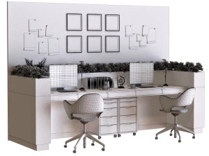 workplace 013 3D Model