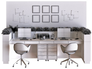 workplace 013 3D 模型