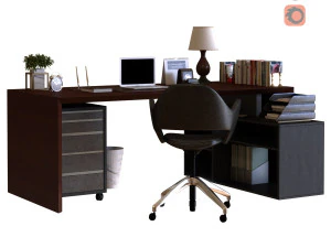 lugar de trabajo 014 Modelo 3D