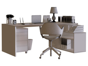 workplace 014 Model 3D
