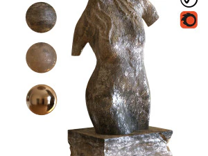 woman sculpture 001 3D Model