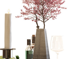 dining table set 005 3D 模型