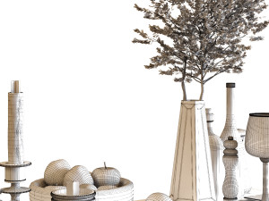dining table set 005 3D 模型