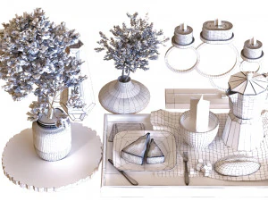 breakfast table 004 3D Model
