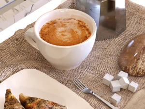 breakfast table 004 3D Model