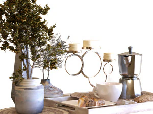 breakfast table 004 3D Model