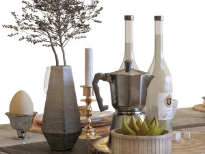 breakfast table 005 3D Model