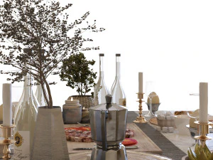 breakfast table 005 3D Model