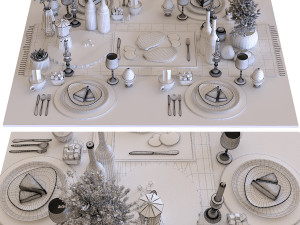 breakfast table 005 3D 模型