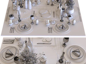 breakfast table 005 3D Model