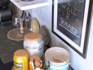 kitchen decor set 003 3D Model