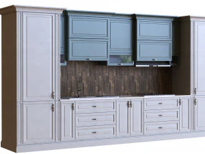 kitchen set 008 pbrmtl 3D Model