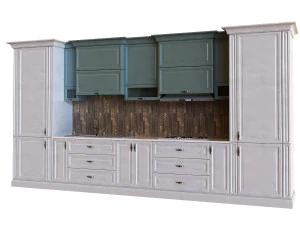 kitchen set 008 pbrmtl 3D Model