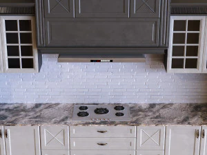 kitchen set 009 pbr mtl 3D Model