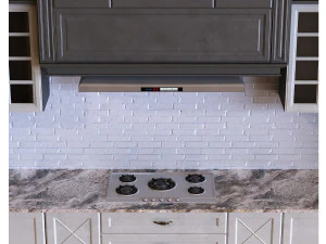 kitchen set 009 pbr mtl 3D Model