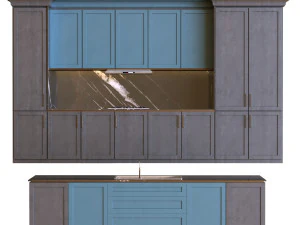 kitchen set 010 3D Model
