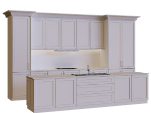 kitchen set 010 3D Model