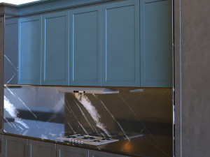 kitchen set 010 3D Model