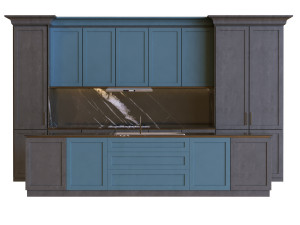 kitchen set 010 3D Model