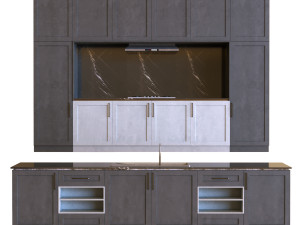 kitchen set 011 3D Model