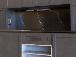 kitchen set 011 3D Model