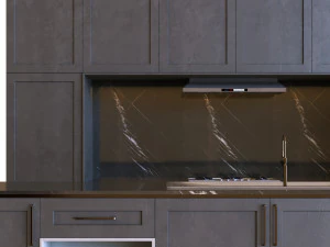 kitchen set 011 3D Model