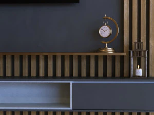 tv wall set 012 3D Model