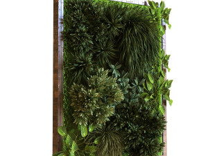 vertical plant set 037 3D 模型