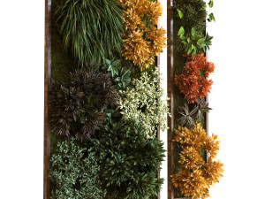 vertical plant set 038 Modello 3D