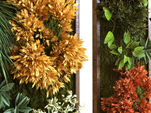 vertical plant set 038 Modello 3D