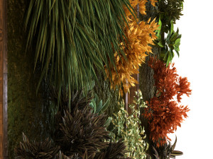 vertical plant set 038 Modello 3D