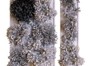 vertical plant set 038 Modello 3D