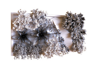 green wall set 041 3D Model