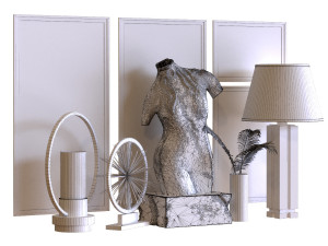 decoration set 010 3D Модель