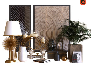 decoration set 011 3D Модель