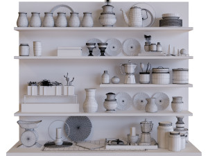 kitchen decor set 005 Modelo 3D