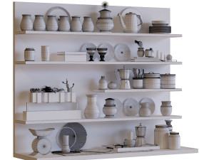 kitchen decor set 005 Modelo 3D