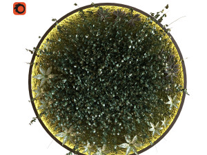 green wall set 043 3D Model