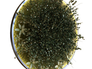 green wall set 043 Modello 3D