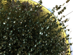 green wall set 043 Modello 3D