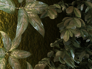 green wall set 043 Modello 3D